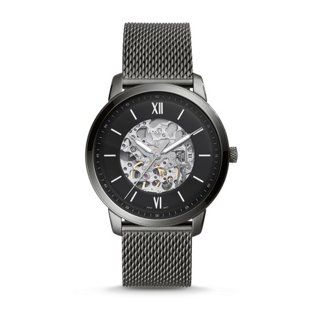 Montre homme automatique fossil neutra acier gris anthracite – automatiques