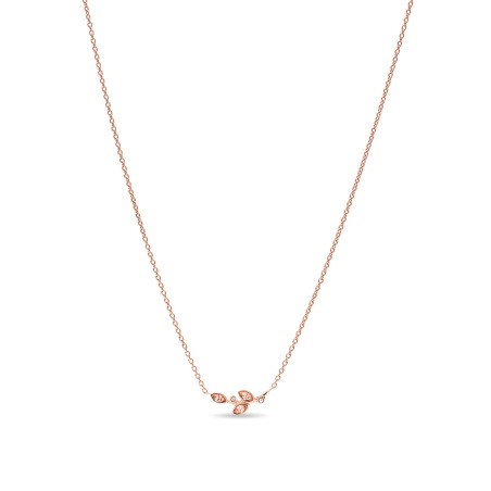 Collier femme fossil georgia pink blooms acier doré rose et oxydes – colliers femme