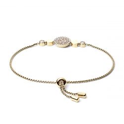 Bracelet or & argent, bracelet plaqué or, bracelet cuir & tissu (36) - bracelets-femme - edora - 2