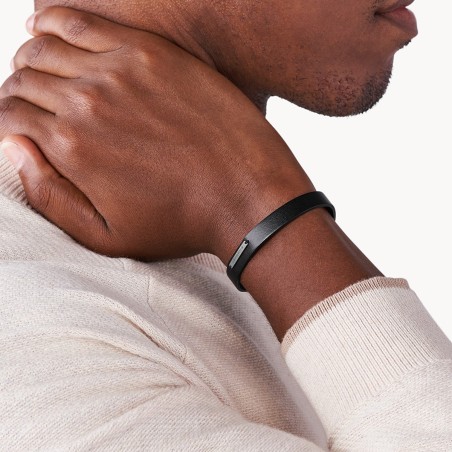 Bracelet homme fossil vintage casual cuir noir – bracelets homme