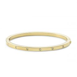 Bracelet femme fossil sutton shine bright acier doré et oxydes - bracelets-femme - edora - 0