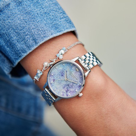 Montre femme olivia burton l'océan acier argenté – montres femme