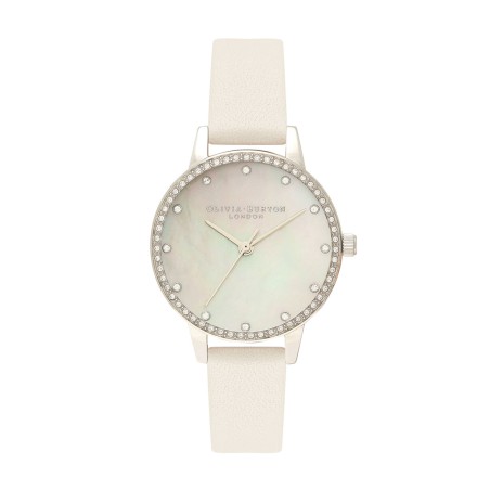 Montre femme olivia burton classics flirte cuir rose poudré  – montres femme