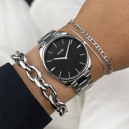 Montre femme cluse féroce acier argenté – montres femme