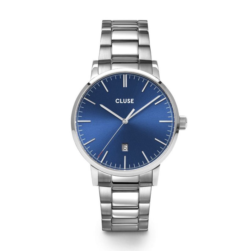 Montre homme cluse aravis acier argenté - montre cluse or & argent, montre cluse doré - edora - montres-homme - edora