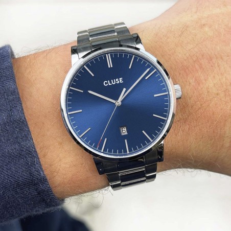 Montre homme cluse aravis acier argenté – montres homme