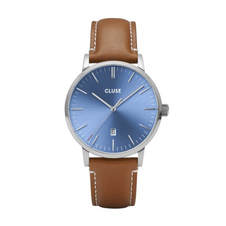 Montre homme cluse aravis cuir marron – montres homme