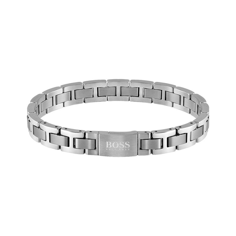 Bracelet homme boss acier argenté - bracelets-homme - edora