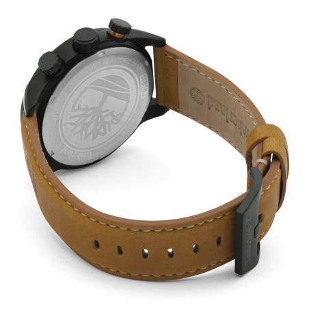 Montre homme chronographe timberland henniker cuir marron – montres homme