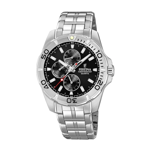 montre homme festina acier argenté