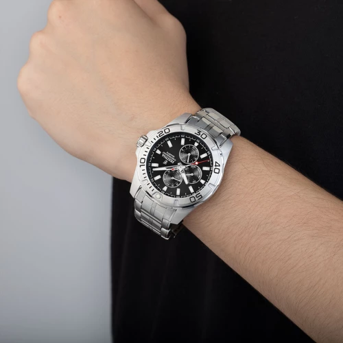 montre homme festina acier argenté