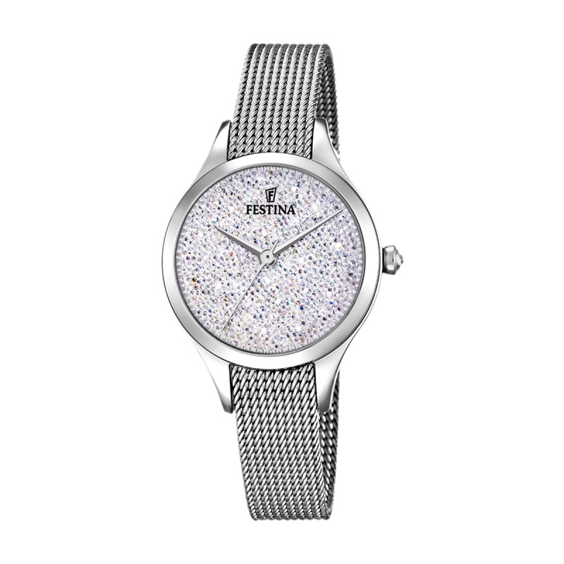 Montre femme festina mademoiselle acier argenté - montres-femme - edora