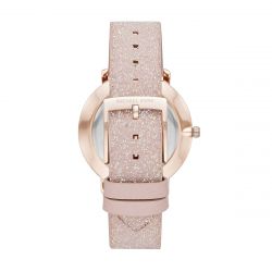 Montre femme michael kors pyper cuir pailleté rose - analogiques - edora - 1