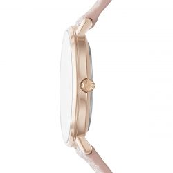 Montre femme michael kors pyper cuir pailleté rose - analogiques - edora - 2