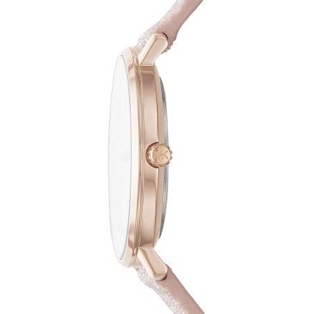 Montre femme michael kors pyper cuir pailleté rose – analogiques