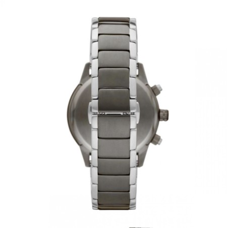 Montre homme chronographe emporio armani mario acier gris  – chronographes