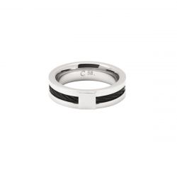 Bague homme cabestan rochet acier bicolore taille 62 - bague argent & or homme, bague homme - - bagues-homme - edora - 0