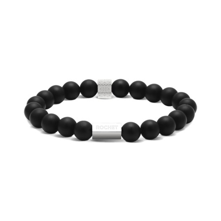 Bracelet homme zen rochet agates noires – bracelets homme