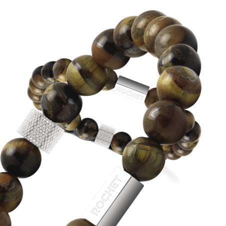 Bracelet homme zen rochet œil de tigre – beads