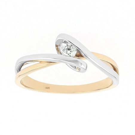 Bague homme & bague femme - bague argent, solitaire, or & or rose (3) - solitaires - edora - 1