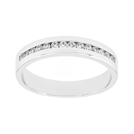 Bague femme alliance or 750/1000 blanc et diamants edo3c047gb2.750mil – bagues de mariage