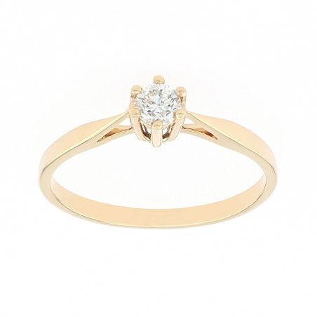 Bague homme & bague femme - bague argent, solitaire, or & or rose (3) - solitaires - edora - 1