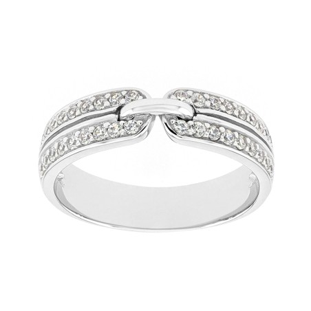 Bague femme alliance or 750/1000 blanc et diamants edo3c083gb2.750mil – bagues de mariage
