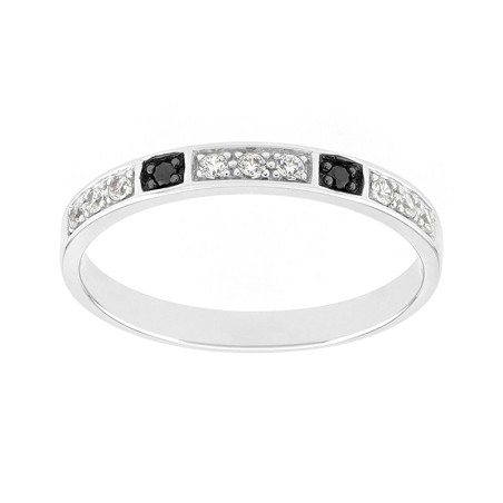 Bague femme alliance or 750/1000 blanc et diamants edo3c135dbx.750mil – bagues de mariage