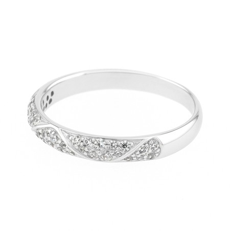 Bague Femme Alliance OR 750/1000 blanc et diamants 