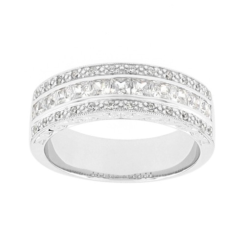 Bague Femme Alliance OR 750/1000 bicolore et diamants 