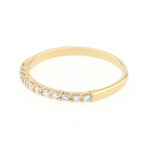 Bague Femme Alliance OR 750/1000 jaune et diamants 