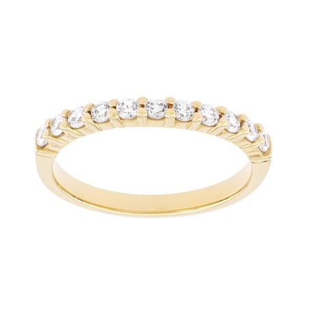 Bague femme alliance or 750/1000 jaune et diamants edo3l007jb2.750mil – bagues de mariage