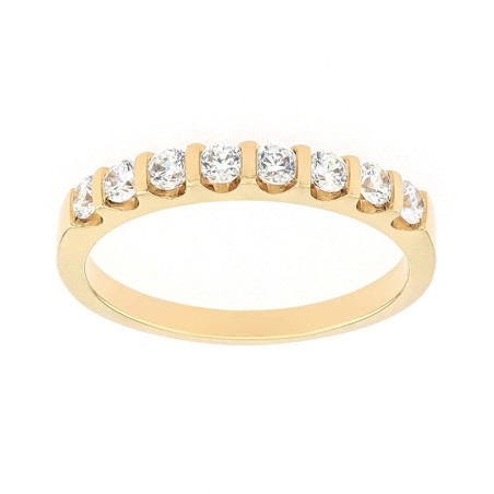 Bague femme alliance or 750/1000 jaune et diamants edo3l073jb2.750mil – bagues de mariage