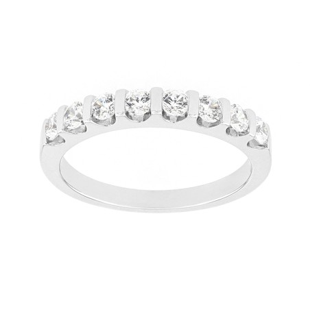 Bague femme alliance or 750/1000 blanc et diamants edo3l074gb2.750mil – bagues de mariage