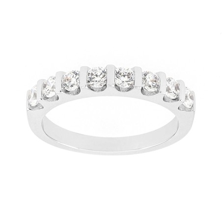 Bague femme alliance or 750/1000 blanc et diamants edo3l075gb2.750mil – bagues de mariage