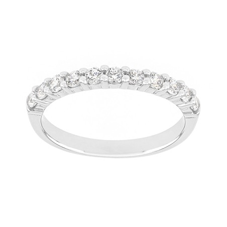 Bague femme alliance or 750/1000 blanc et diamants edo3l008gb2.750mil – bagues de mariage