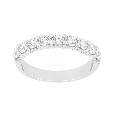 Bague femme alliance or 750/1000 blanc et diamants edo3l010gb2.750mil – bagues de mariage