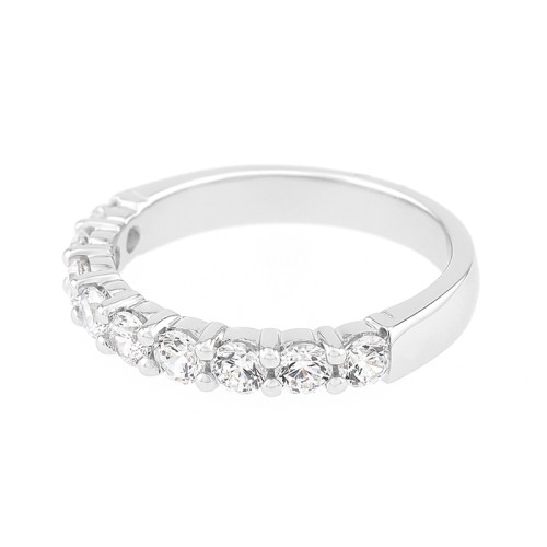 Bague Femme Alliance OR 750/1000 blanc et diamants 