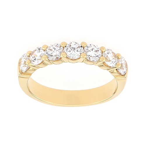 Bague Femme Alliance OR 750/1000 jaune et diamants 