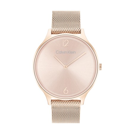 Montre femme calvin klein timeless 2h acier doré rose 25200002 – montres femme