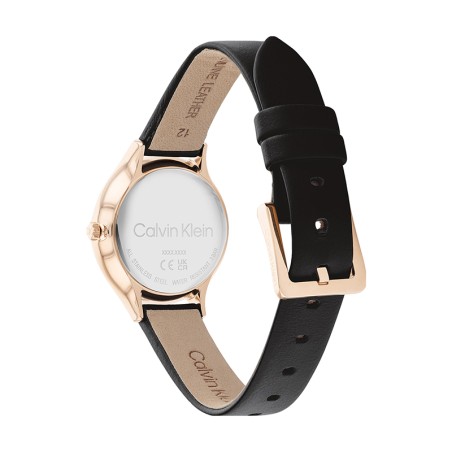 Montre femme calvin klein timeless 2h cuir noir 25200060 – montres femme