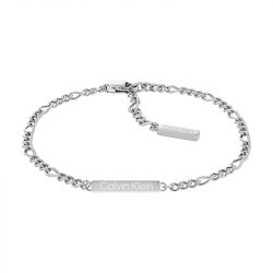 Bracelet femme calvin klein linked acier argenté  - bracelets-femme - edora - 1