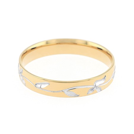 Bague Femme Alliance OR 750/1000 bicolore