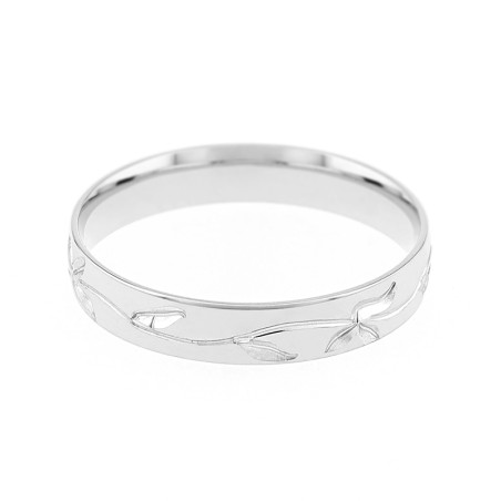 Bague Femme Alliance OR 750/1000 blanc