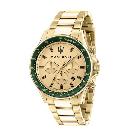 Montre homme chronographe maserati acier doré  – montres homme