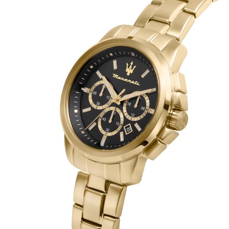 Montre homme chronographe maserati acier doré  – montres homme