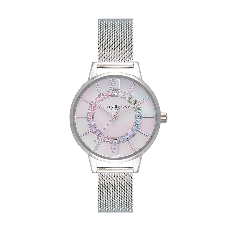 Montre femme olivia burton wonderland acier argenté - montres-femme - edora