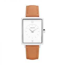 Montre femme amalys lou cuir orange - montres-femme - edora - 0