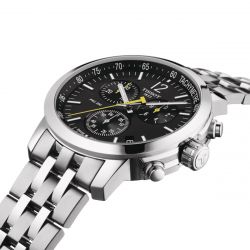 Montre homme chronographe tissot t-sport prc 200 chronograph silicone noir - montres-homme - edora - 2