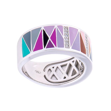 Bague femme una storia moderna argent 925/1000 et oxydes – bagues femme